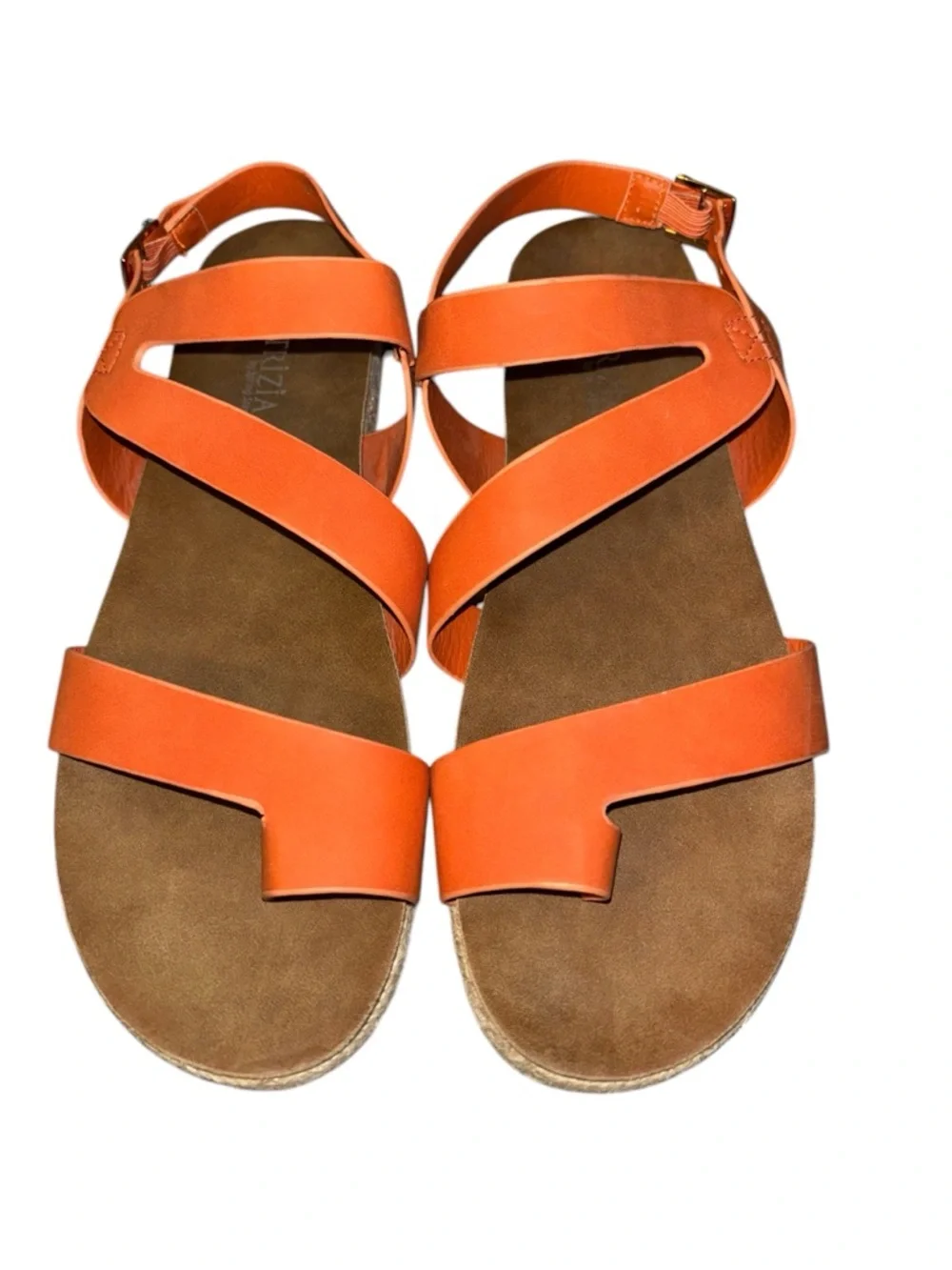Patrizia by Spring Step "Kalissa" Orange Strappy Sandals Size 40/9 - Picture 6 of 8